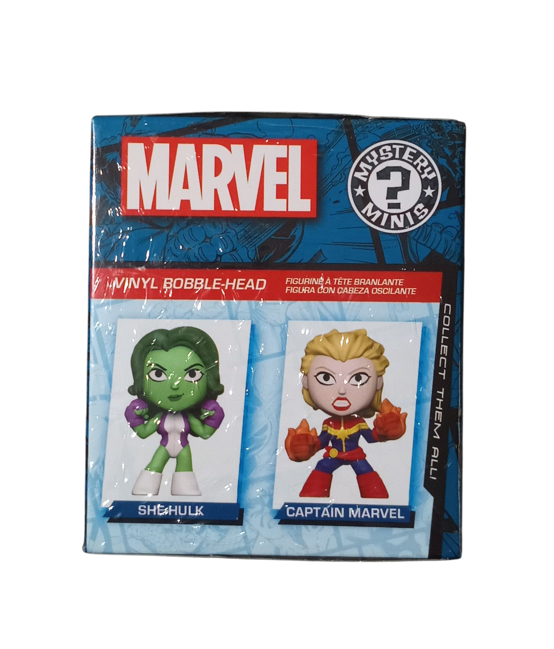 Funko Marvel Mystery Minis Captain Marvel Exclusive Vinyl Bobble-Head Figure DT image 2