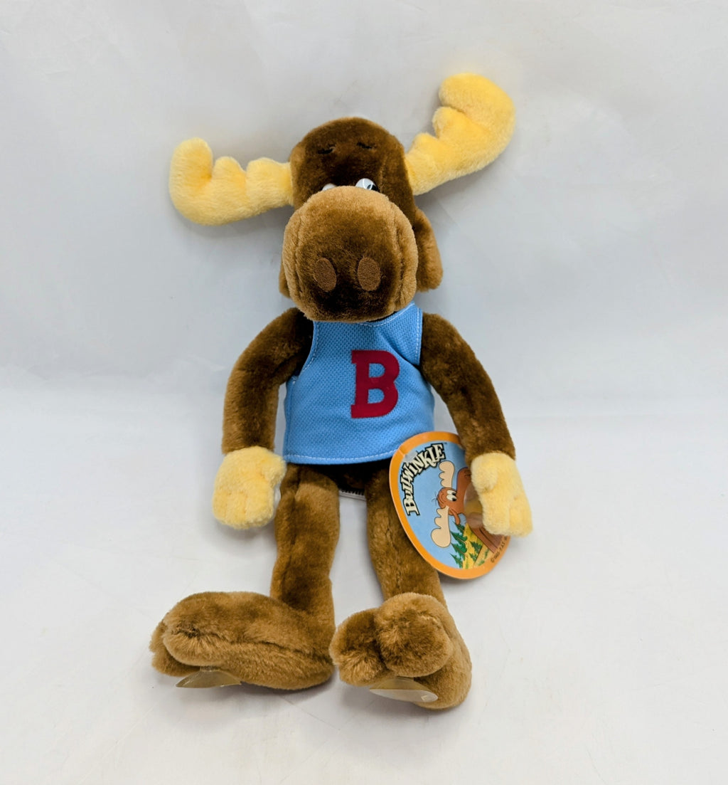 1985 24K Co Mighty Star Bullwinkle Grippits Suction Cup 12" Plush image 3