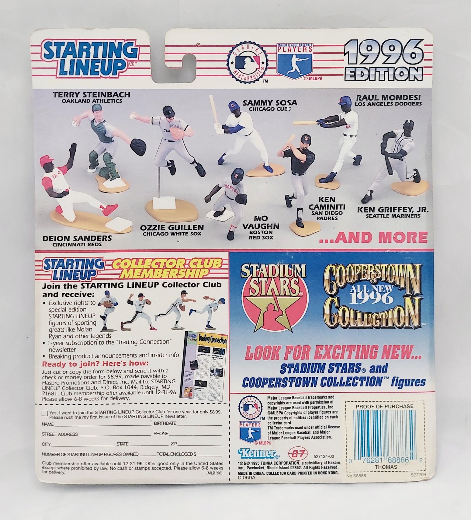 1996 Kenner Starting Lineup MLB Frank Thomas Chicago White Sox Figure image 2