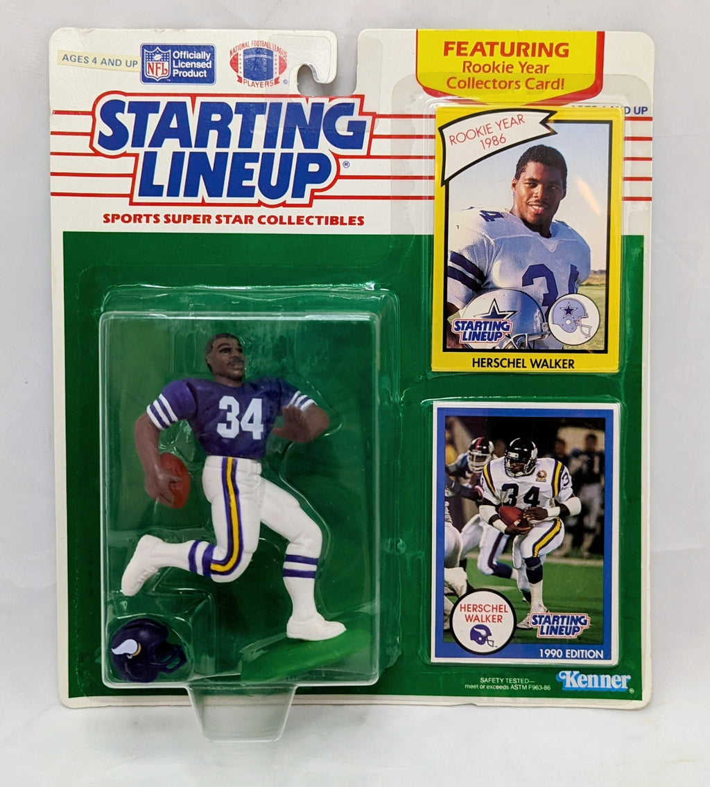 1990 Starting Lineup Herschel Walker Minnesota Vikings Football Figure