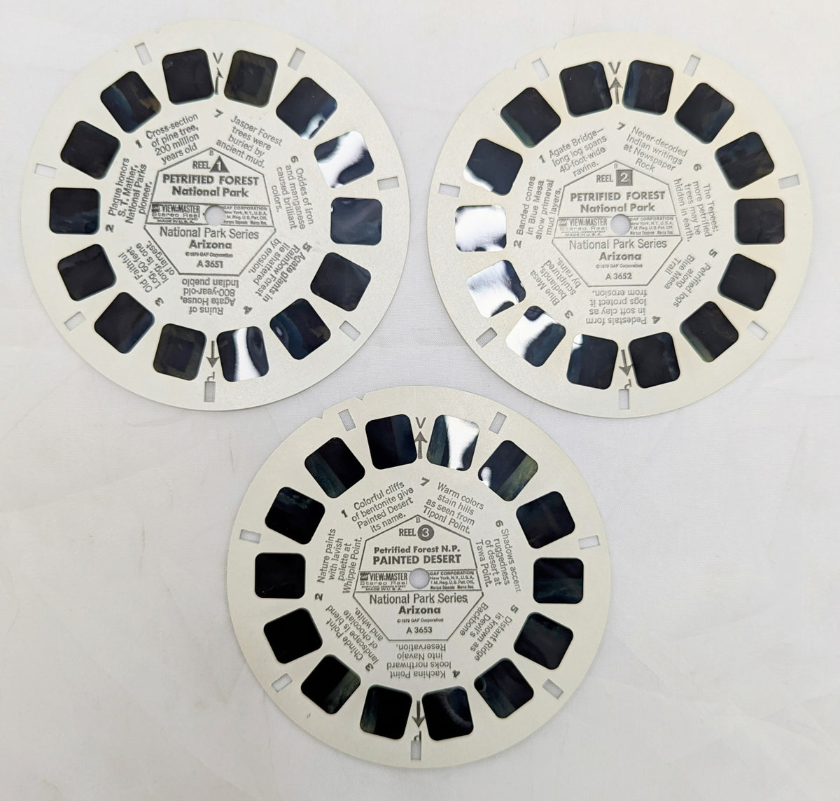 1979 View-Master Petrified Forest National Park & Painted Desert 3 Reel Pack image 4