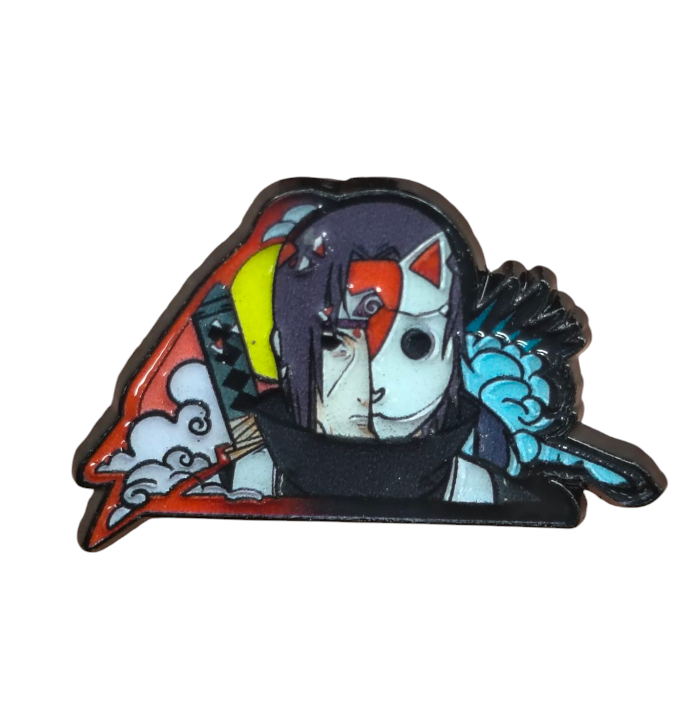 Naruto Shippuden Itachi Uchiha Neko Anbu Black Ops Character Enamel Pin