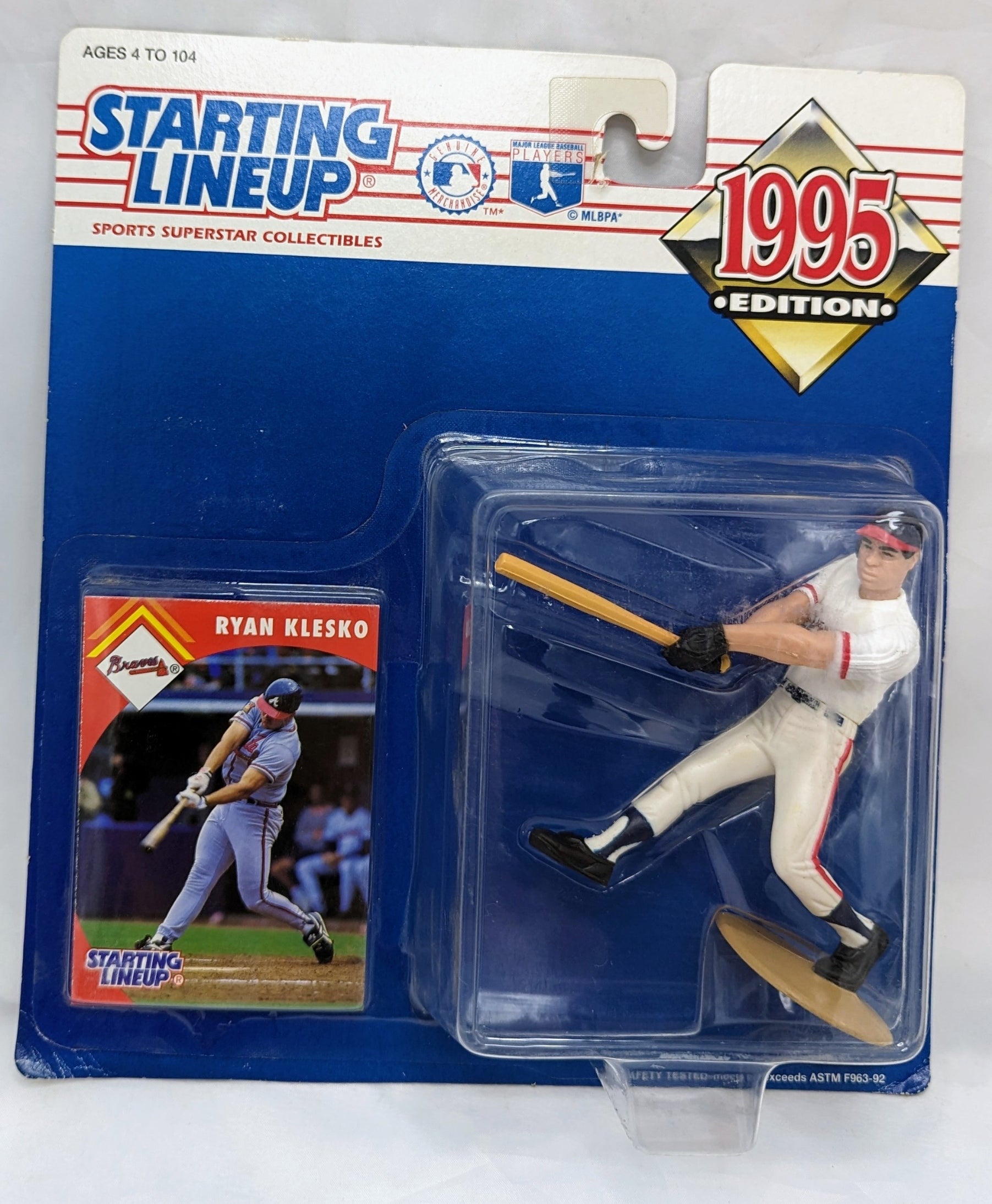1995 Kenner Starting Lineup Ryan Klesko Atlanta Braves Figure