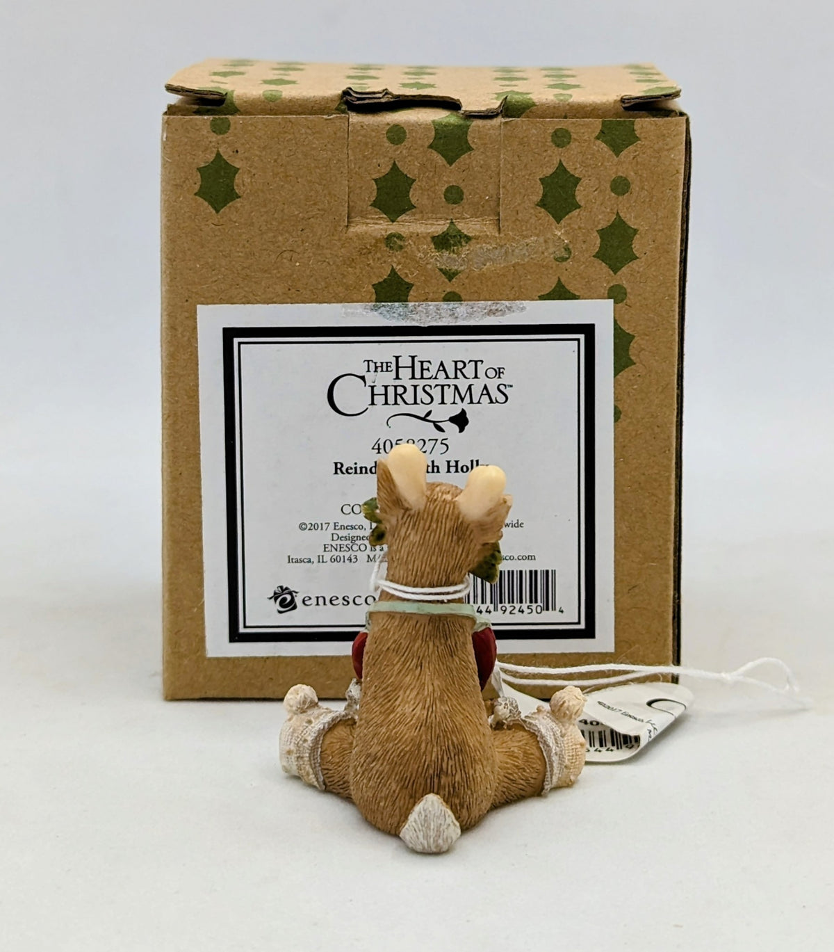 2017 The Heart of Christmas Reindeer With Holly image 2