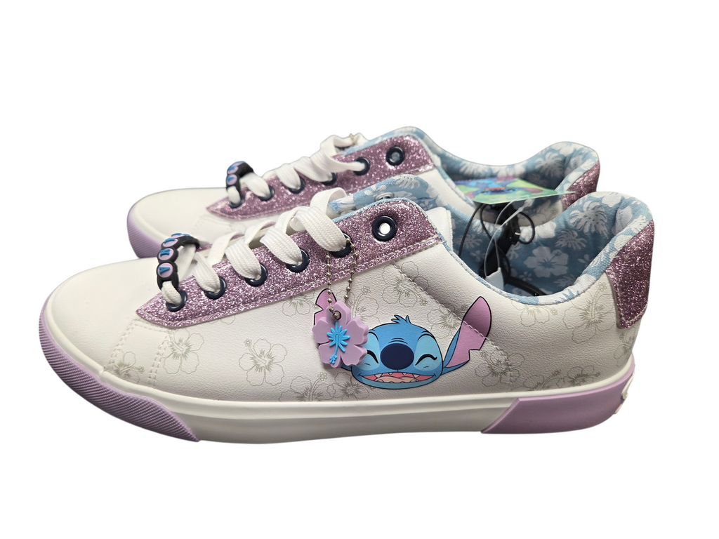 Disney Lilo & Stitch Hawaiian Flowers Ohana Sneakers Shoes Womens Size 11 image 2