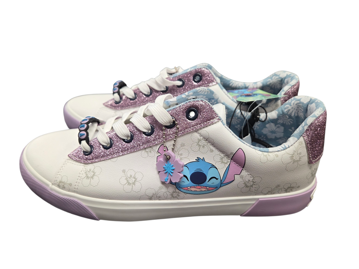 Disney Lilo & Stitch Hawaiian Flowers Ohana Sneakers Shoes Womens Size 11 image 2