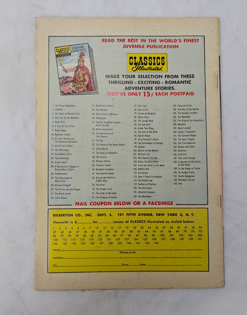1958 Classics Illustrated The Crisis By Winston Churchill No.145 Comic Book image 2