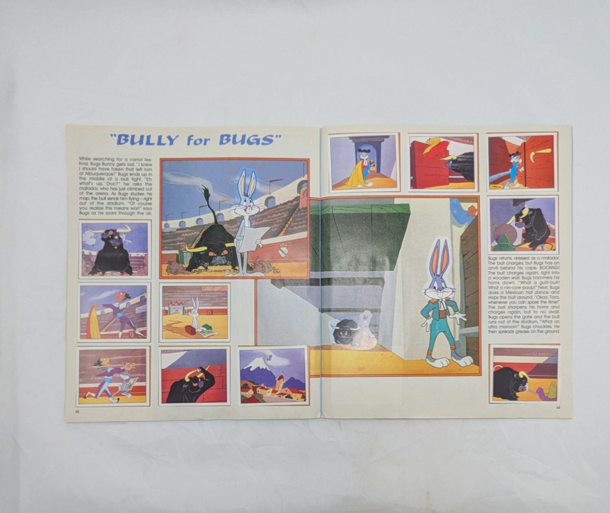 1990 Panini Warner Happy Birthday Bugs Looney Tunes Sticker Book 100% Complete image 14