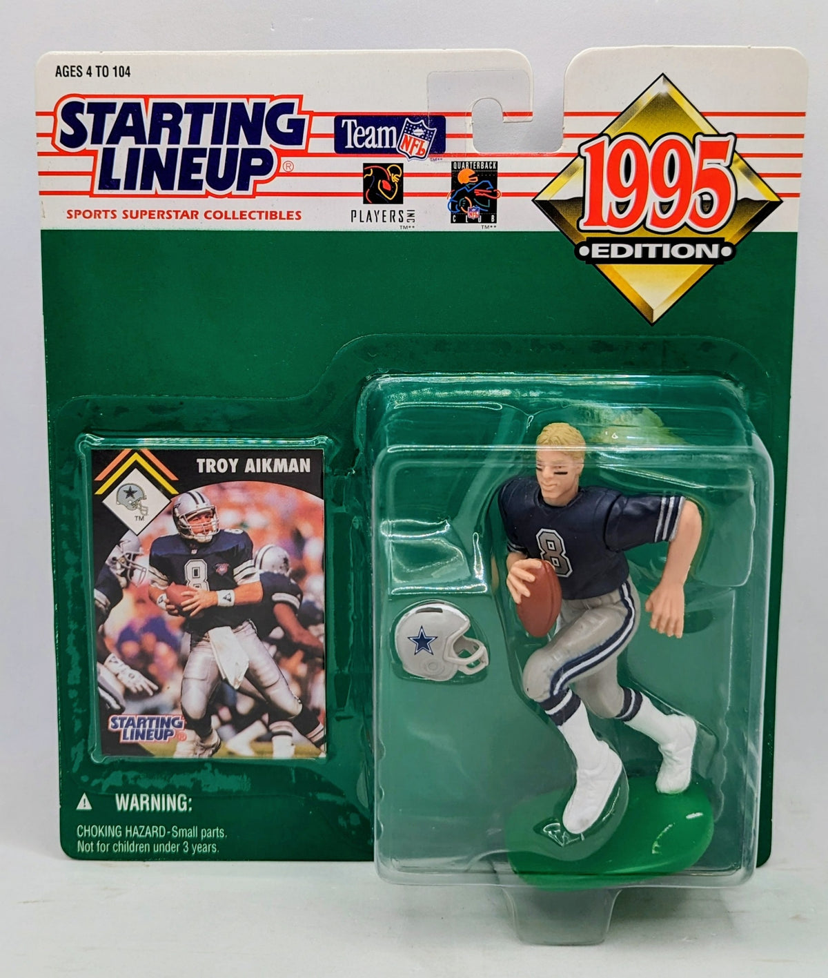 1995 Kenner Starting Lineup Troy Aikman Dallas Cowboys NFL Figure