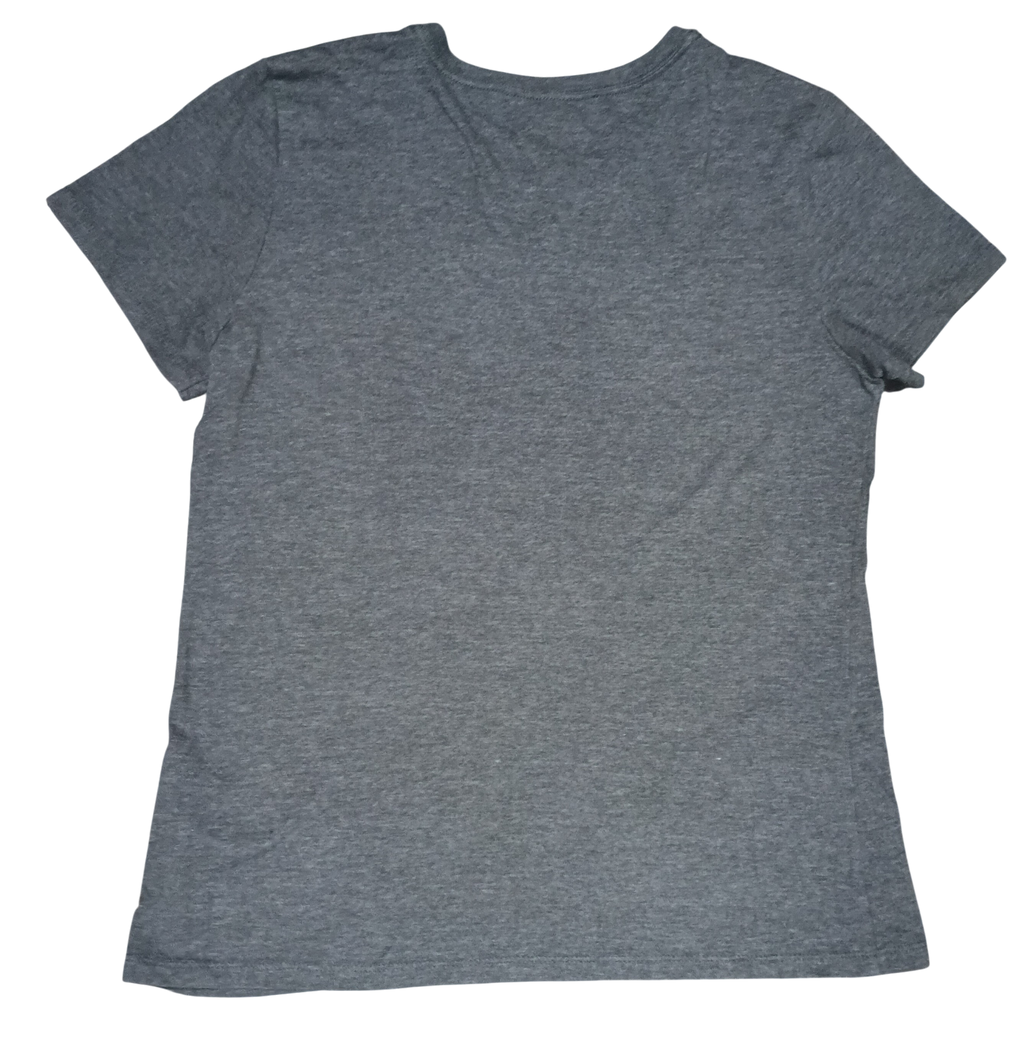 Nickelodeon Spongebob And Patrick Friendship Phrase Grey Girls Large T-Shirt image 2