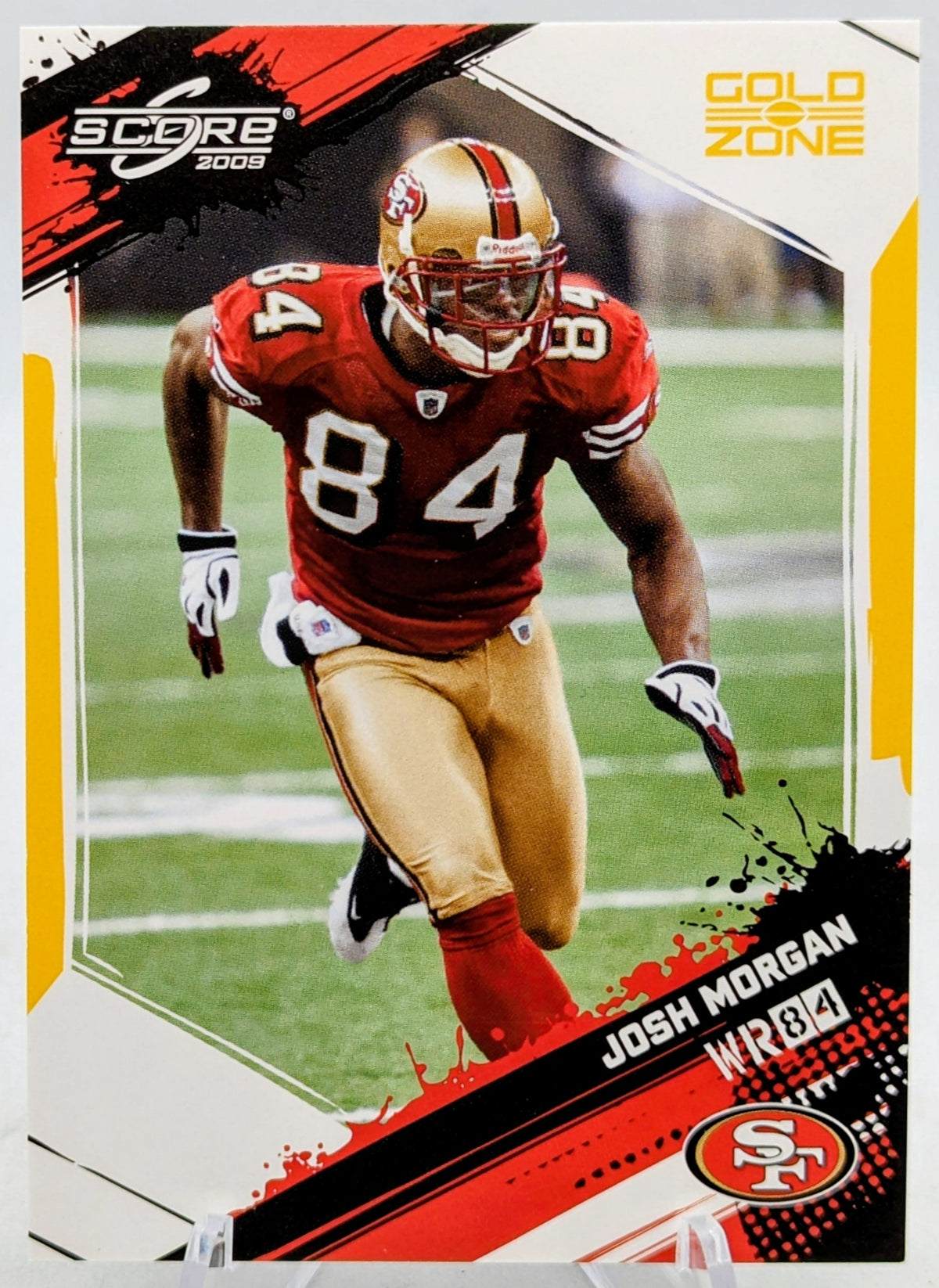 2009 Score Gold Zone San Francisco 49ers #249 Josh Morgan /249 Football Card