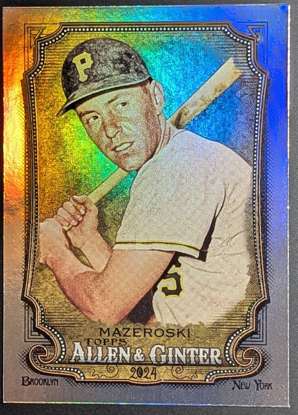 2024 Topps Allen & Ginter Hot Box Foil SP #176 Bill Mazeroski Pirates HOF