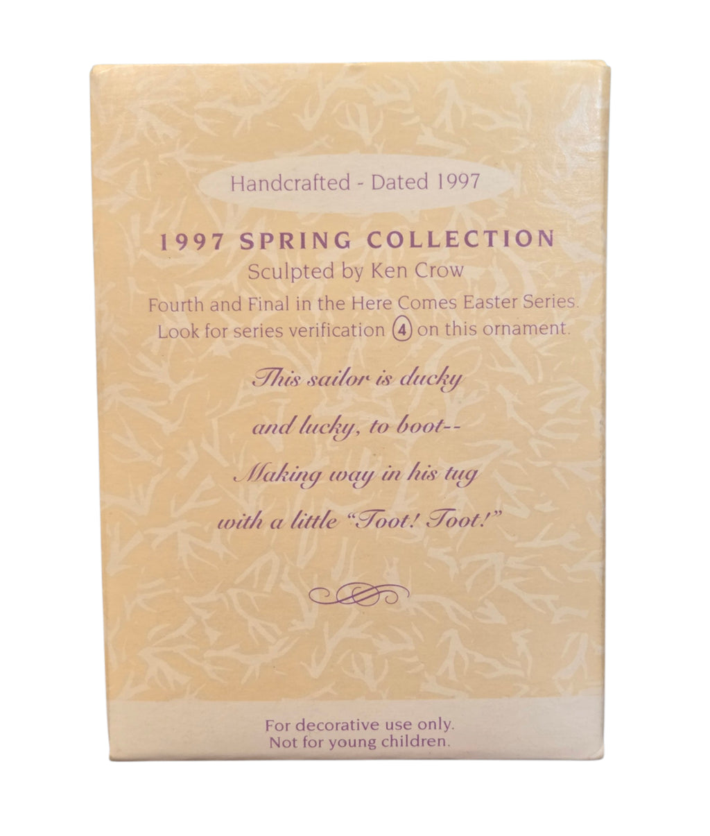 1996 Hallmark Keepsake Ornament Easter Collection Pork 'n Beans Spring Decor image 2