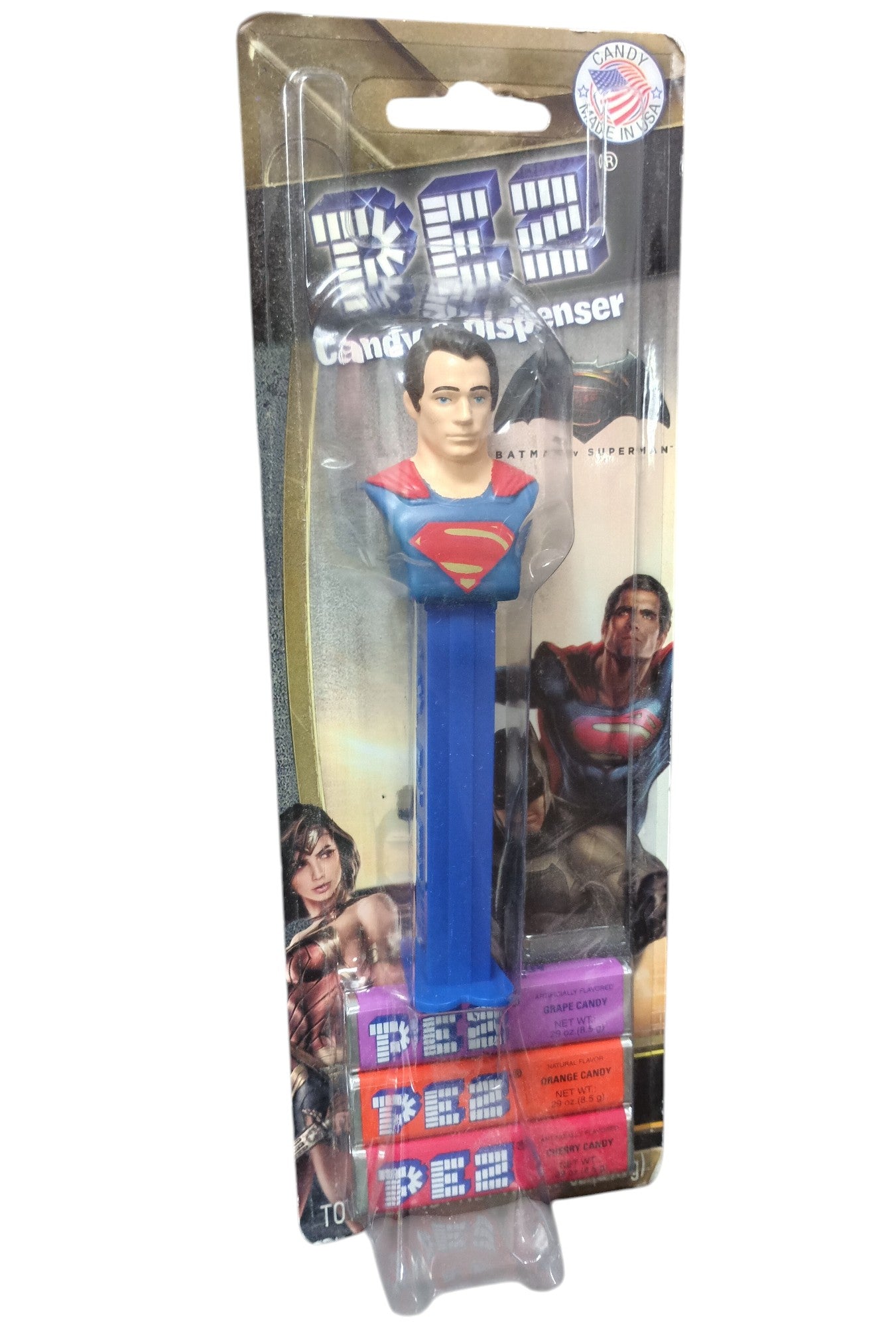 Batman v Superman Dawn Of Justice Pez Candy & Dispenser Superman Bust