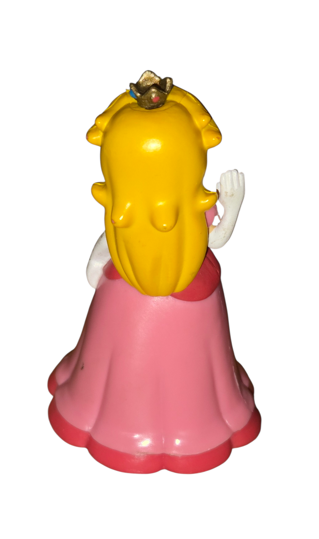 2007 Super Mario Bros 3.25" Bowser & 2" Princess Peach Waving PVC Figure Set image 7