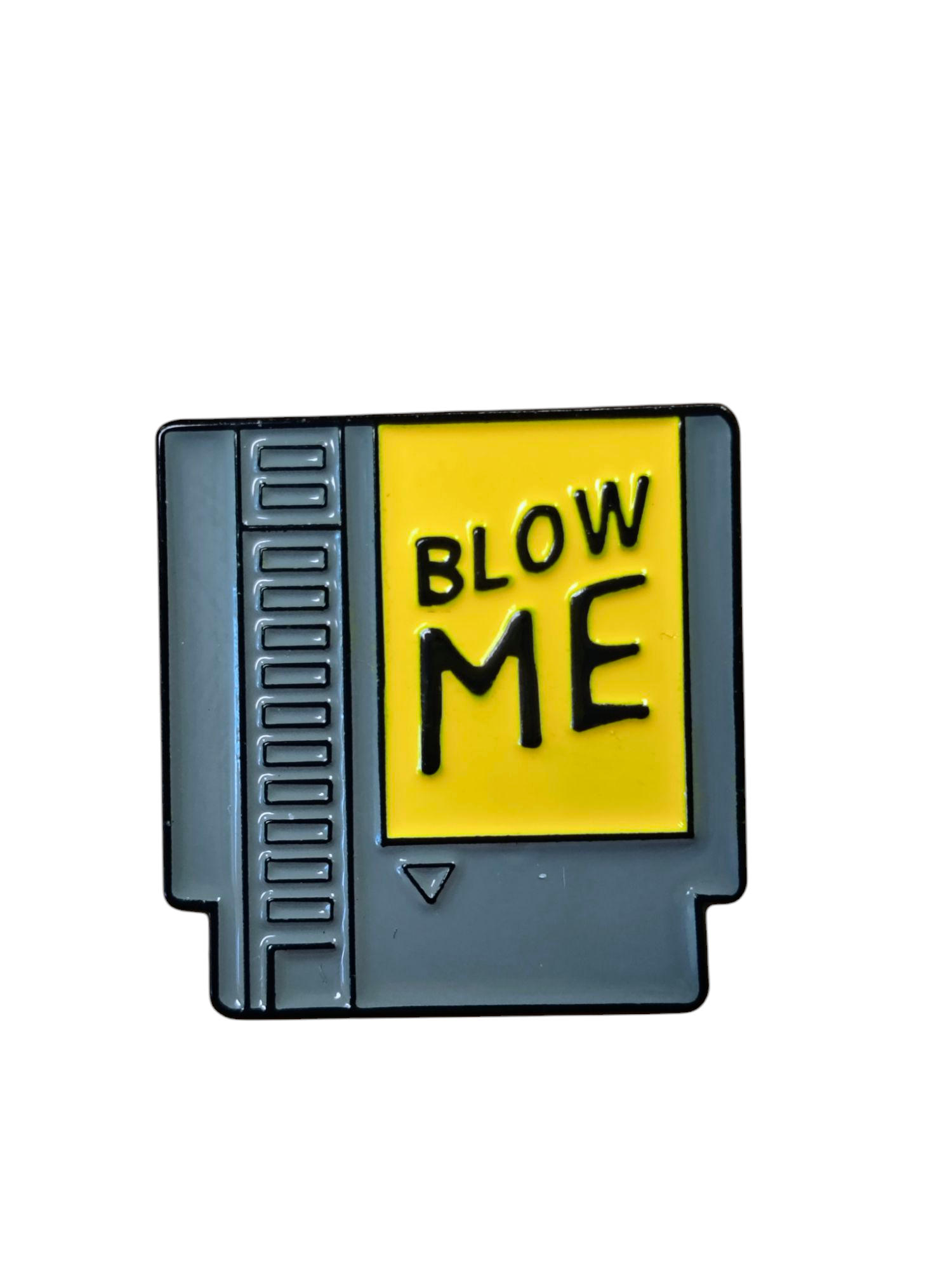 Nintendo NES Game Cartridge Blow Me Funny Enamel Pin