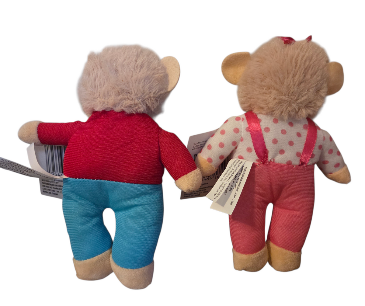 2024 PBS Kids The Berenstain Bears 8 Inch Plush Brother & Sister Bear image 2