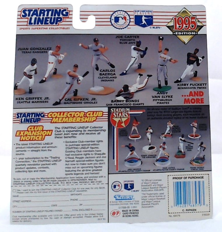 1995 Kenner Starting Lineup Cal Ripken Jr Baltimore Orioles Baseball Figure image 2