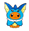 Nintendo Pokemon Eevee Dressed As Vaporeon Water Evolution Enamel Pin