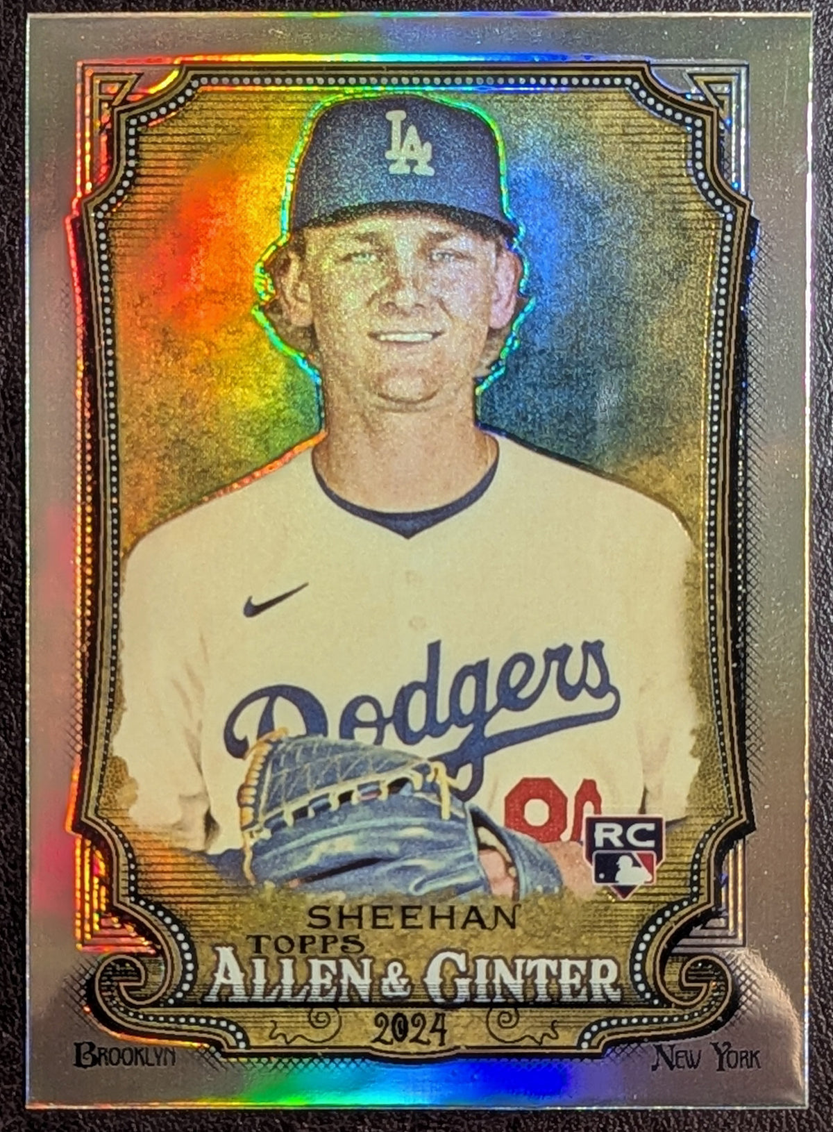 2024 Topps Allen & Ginter Emmet Sheehan Dodgers #19 Chrome Refractors RC