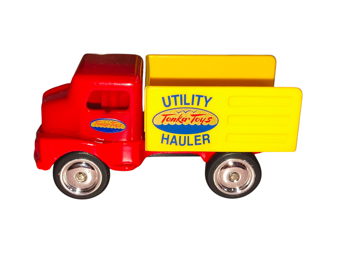 1998 Maisto Tonka Toys Truck Utility Hauler Red & Yellow Diecast