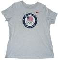 Nike USA United States Olympic Team Gray Womens Dri Fit XL T-Shirt