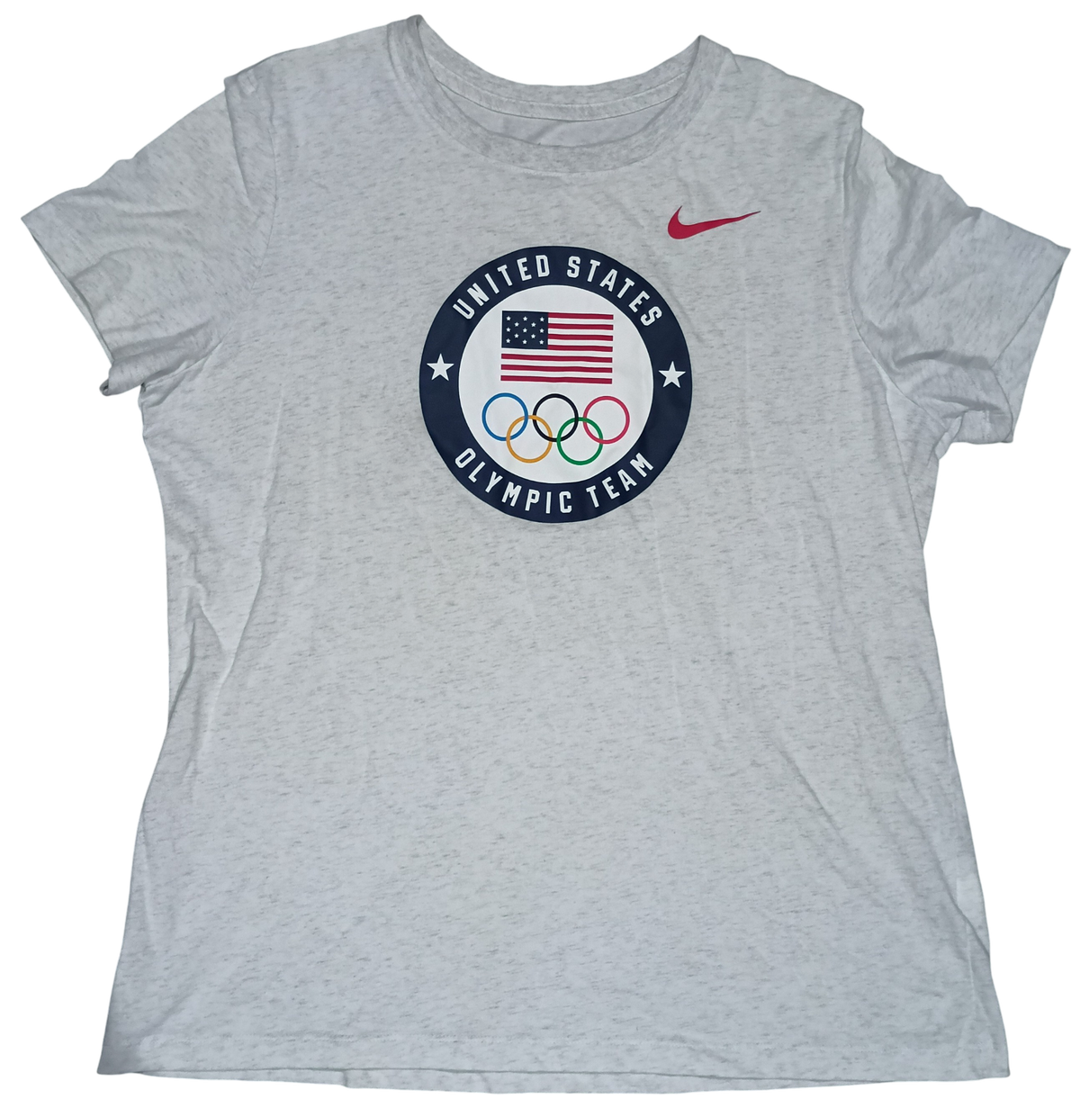 Nike USA United States Olympic Team Gray Womens Dri Fit XL T-Shirt