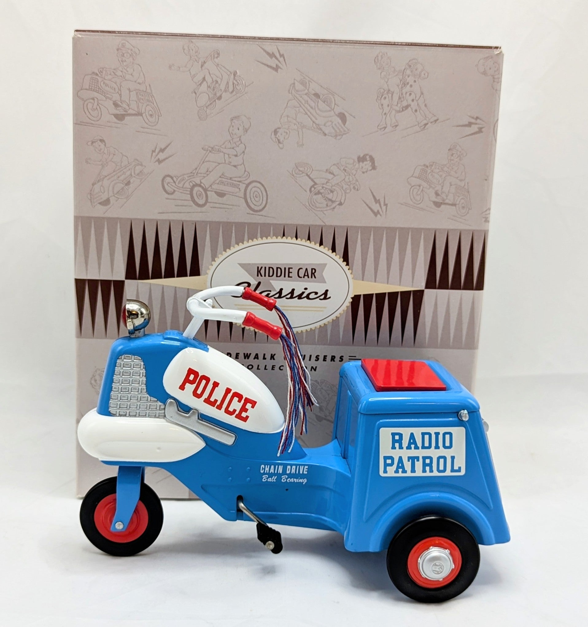 Hallmark Kiddie Car Classics Sidewalk Cruisers 1958 Police Cycle image 2