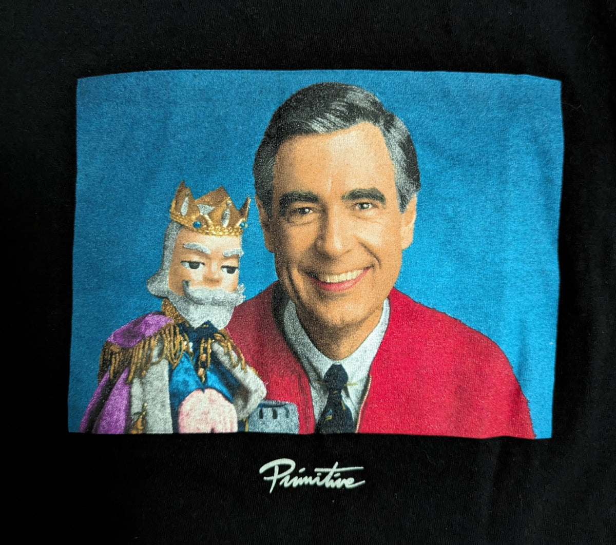 Primitive Skateboarding Mister Rogers' Neighborhood Black Graphic T-Shirt - S image 3