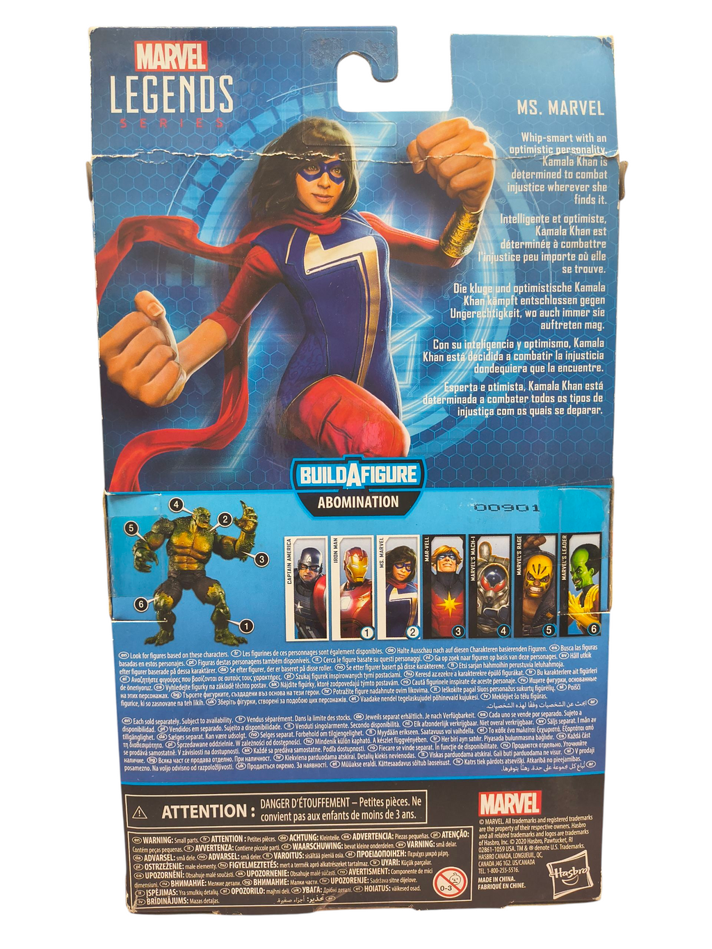 Hasbro Marvel Legends Series GamerVerse Ms. Marvel BAF Abomination image 2