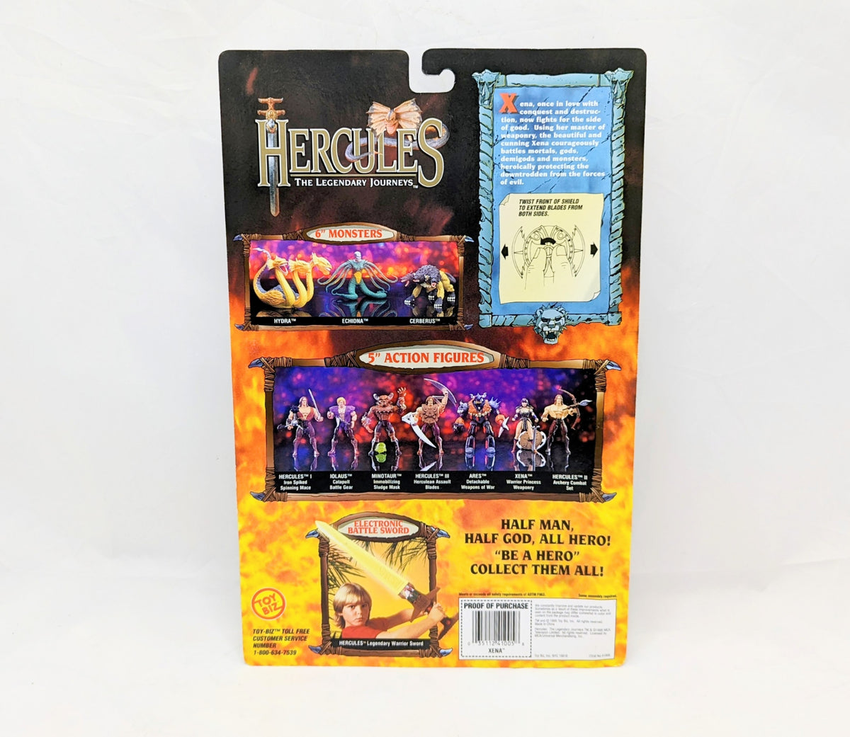 1995 Toy Biz Hercules Xena Warrior Princess Action Figure image 2
