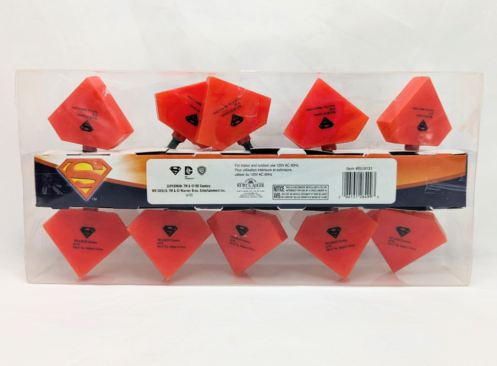 Kurt S. Adler DC Comics Superman Christmas Light Set image 2