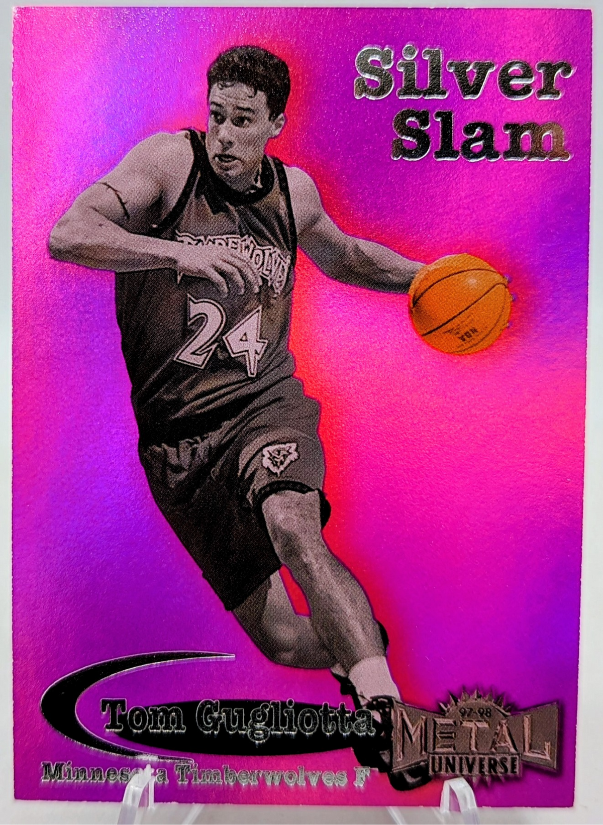 1997-98 Metal Universe Silver Slams Tom Gugliotta Minnesota Timberwolves #14