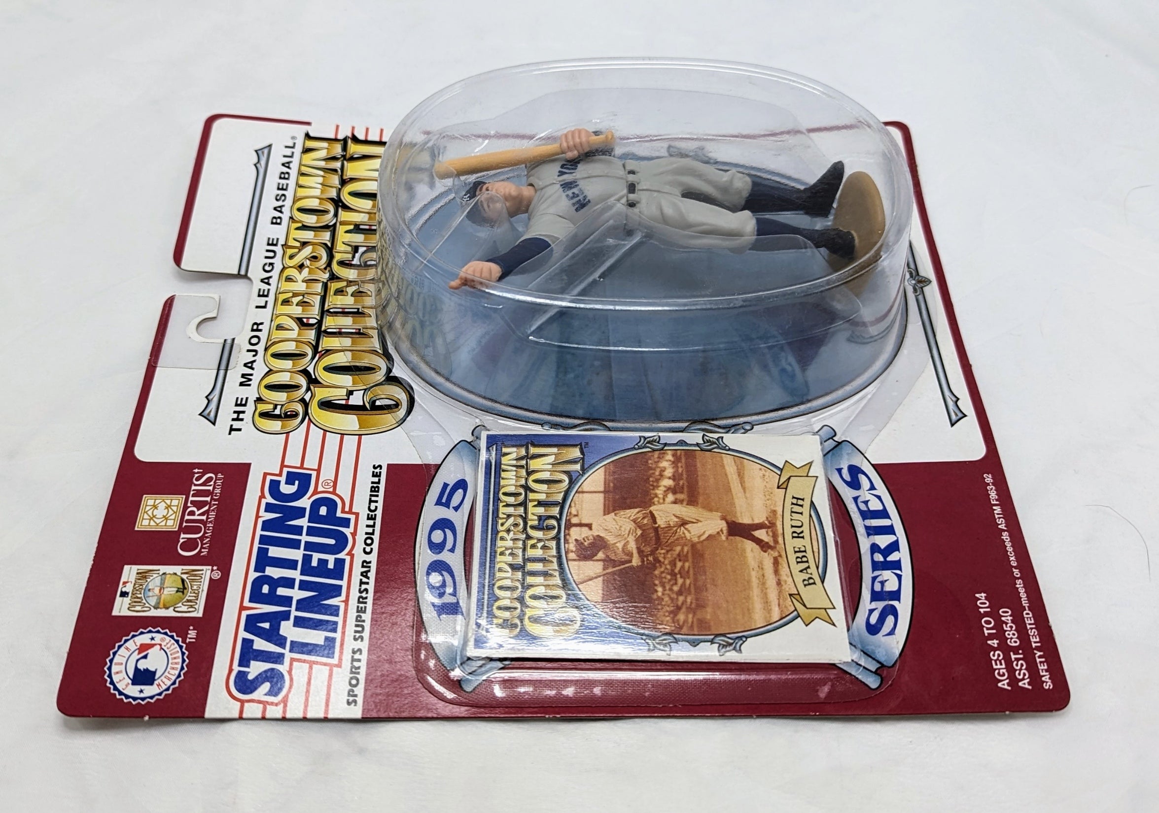 1995 Starting Lineup Cooperstown Collection Babe Ruth New York Yankees Figure image 3