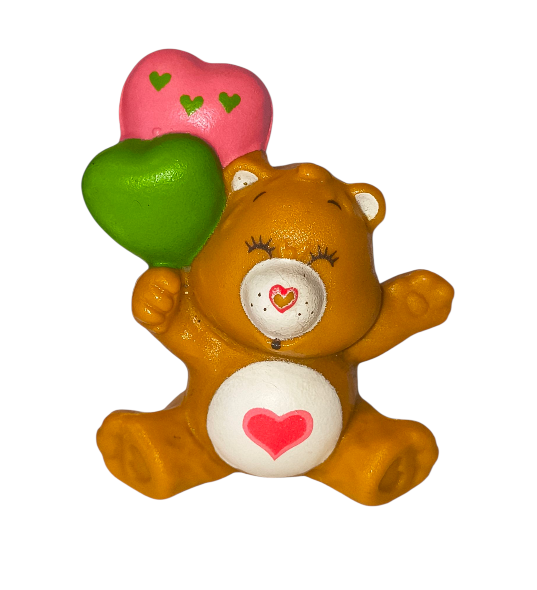 1983 AGC Care Bears Tenderheart Bear With Balloons 2" Figure