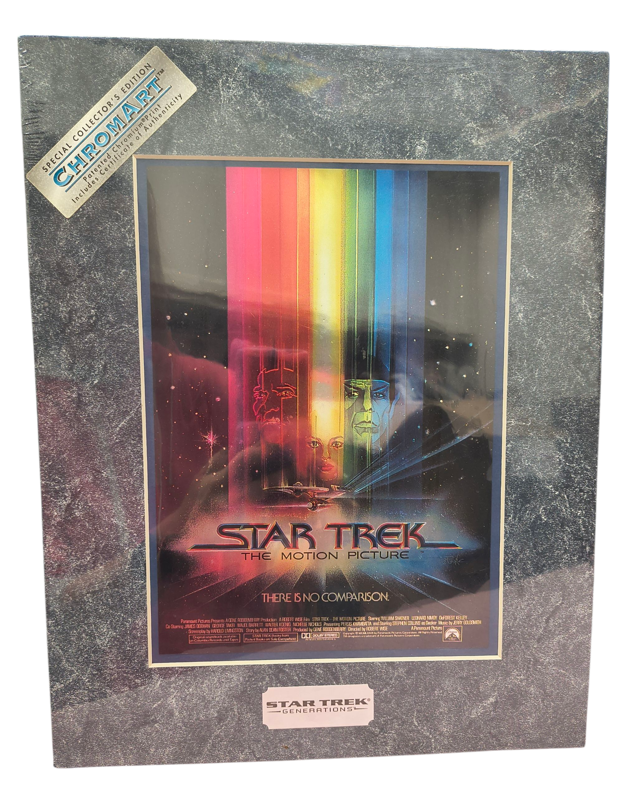 1994 Chromart Star Trek The Motion Picture Movie Poster Chromium Print