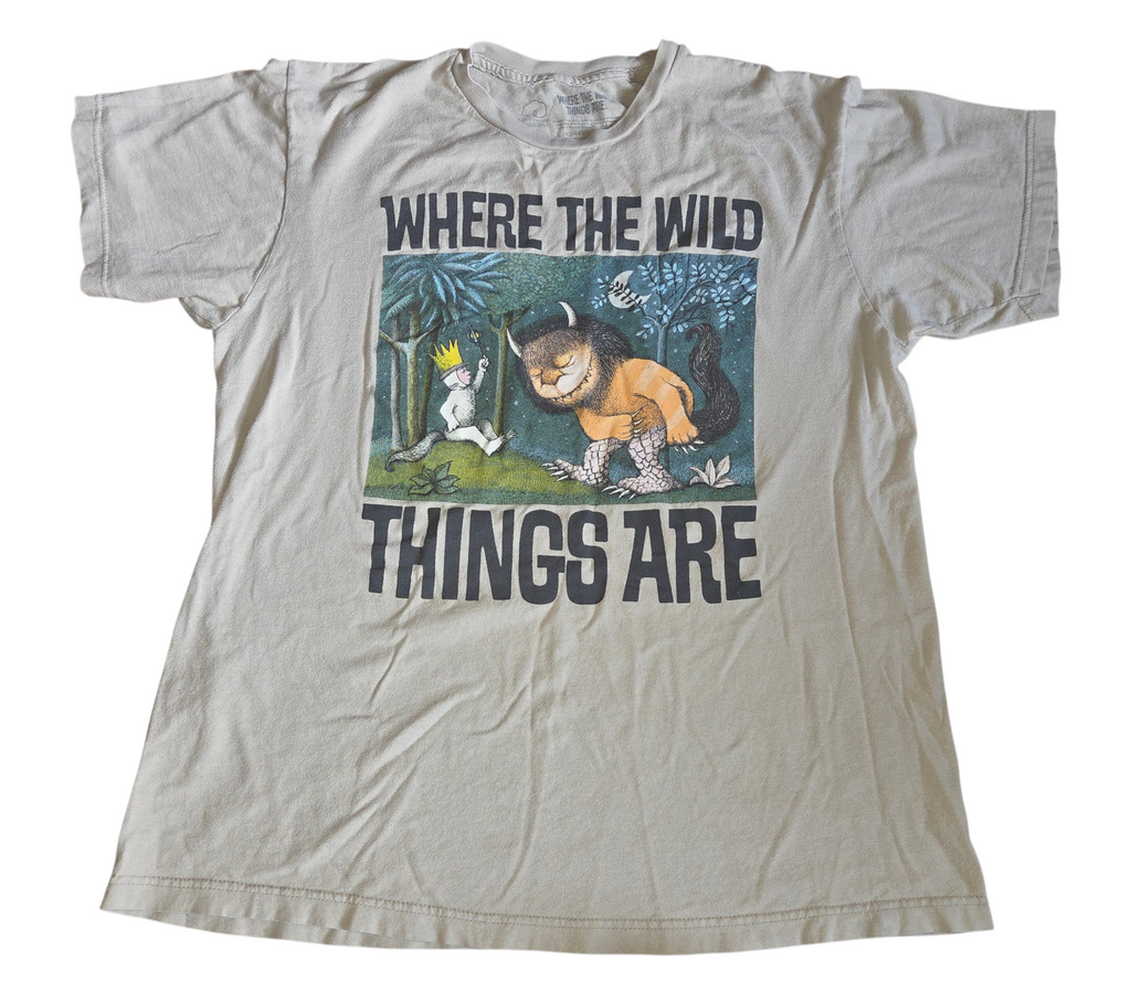 Where The Wild Things Are Sand Color Short Sleeve T-Shirt Size Large