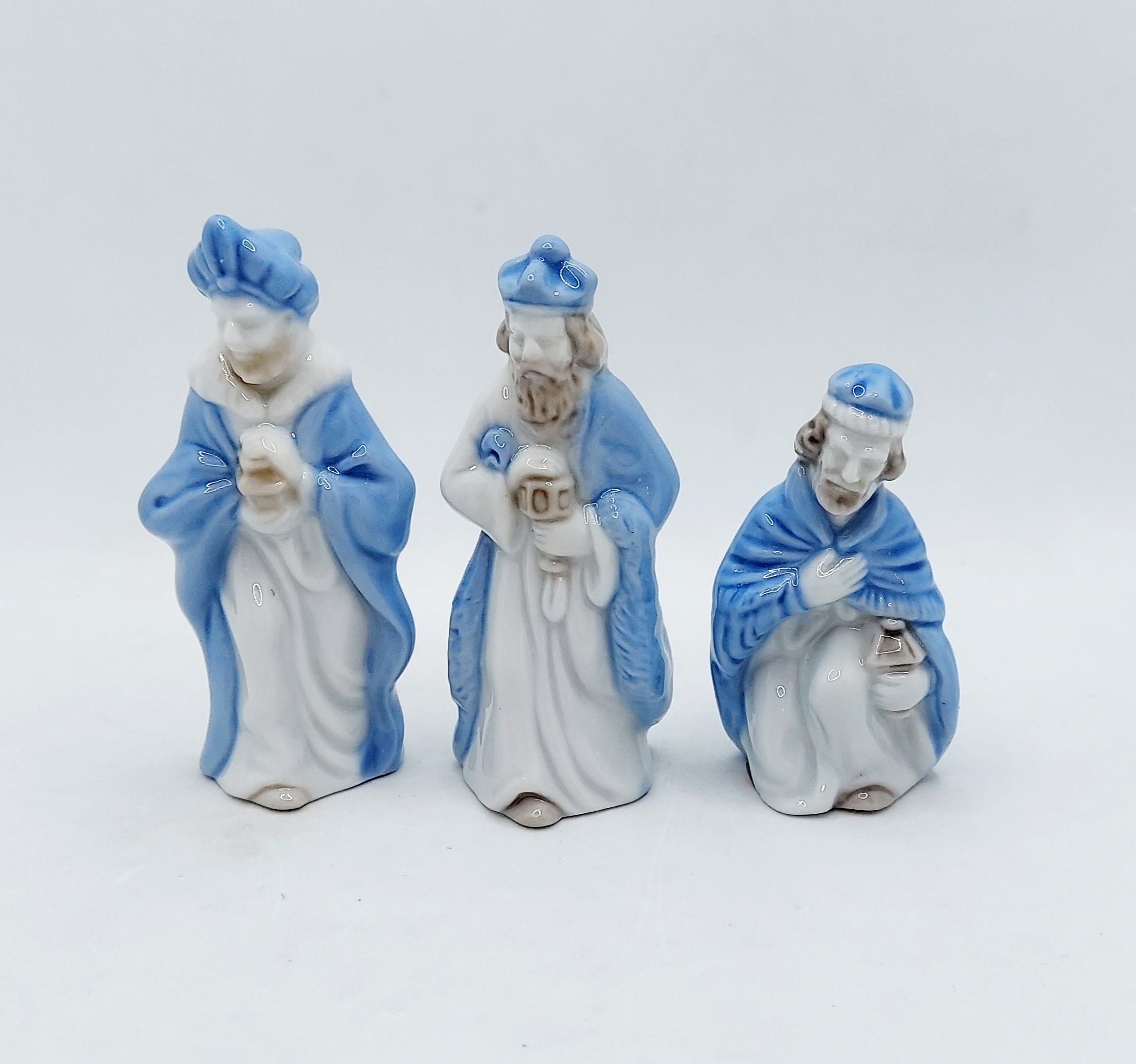 1987 Lefton Porcelain Nativity Figurines - 9 Pieces image 2