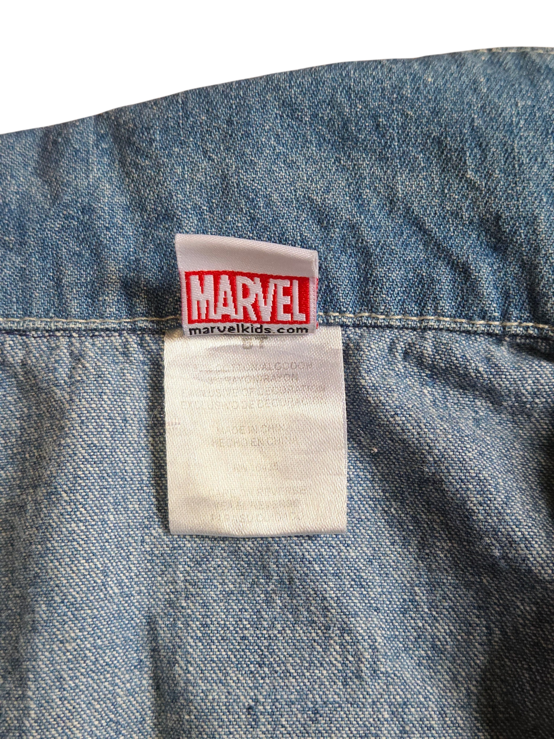 Marvel Guardians Of The Galaxy Vol 2 Denim Jean Jacket Rocket and Groot Size 5T image 5