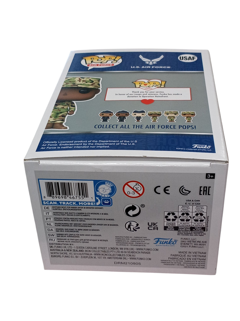 Funko Pop! U.S. Airforce Female Airman USAF Pops With A Purpose Vinyl Figure image 3
