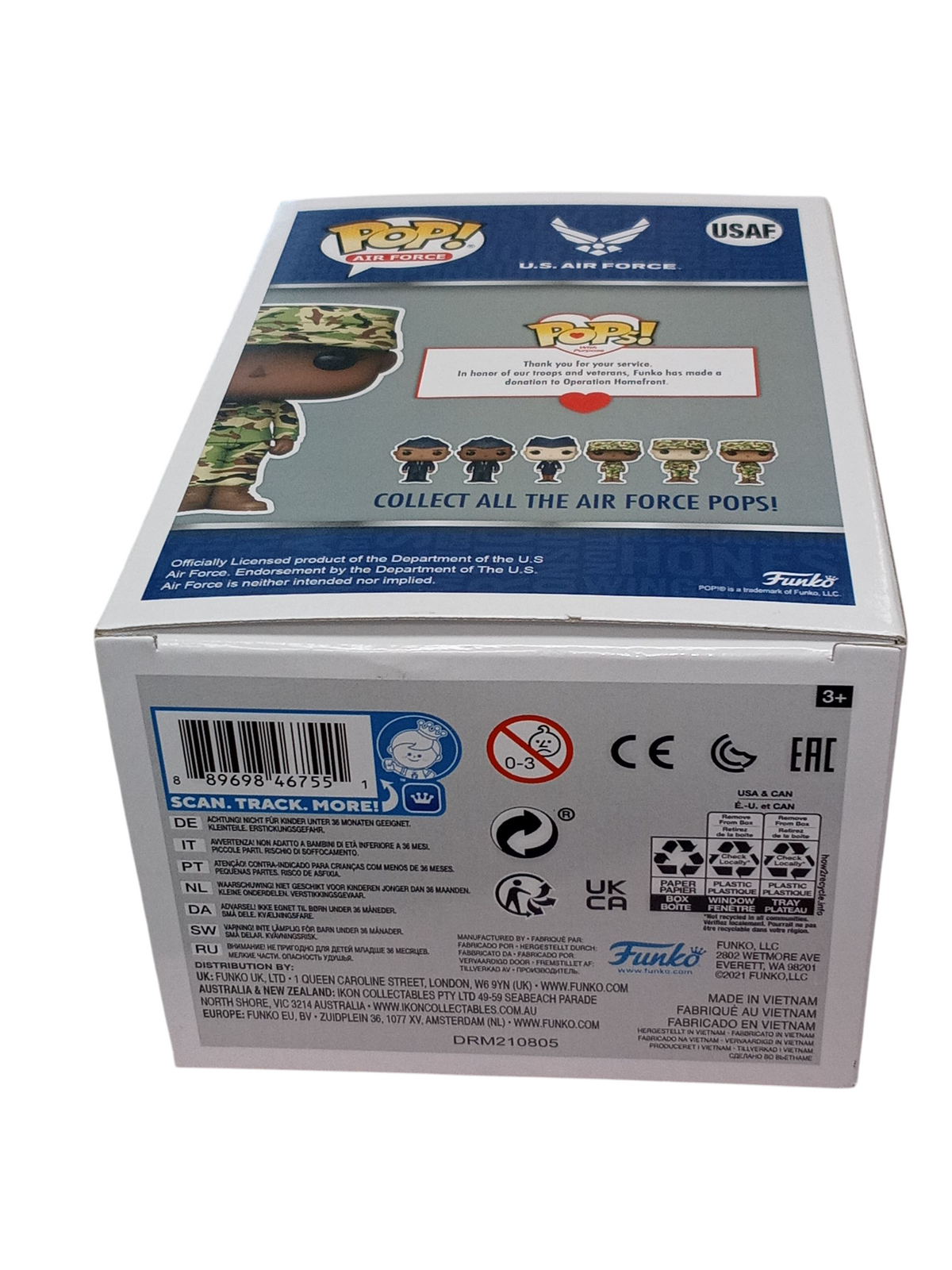 Funko Pop! U.S. Airforce Female Airman USAF Pops With A Purpose Vinyl Figure image 3