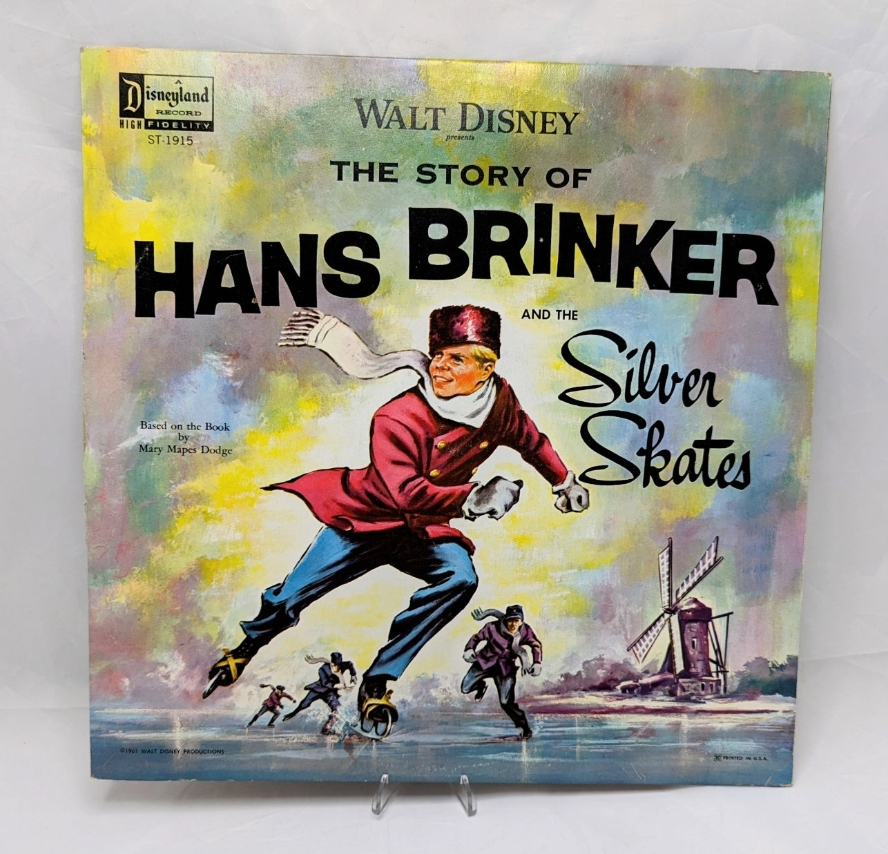 1961 Walt Disney The Story Of Hans Brinker And The Silver Skates Vinyl Record
