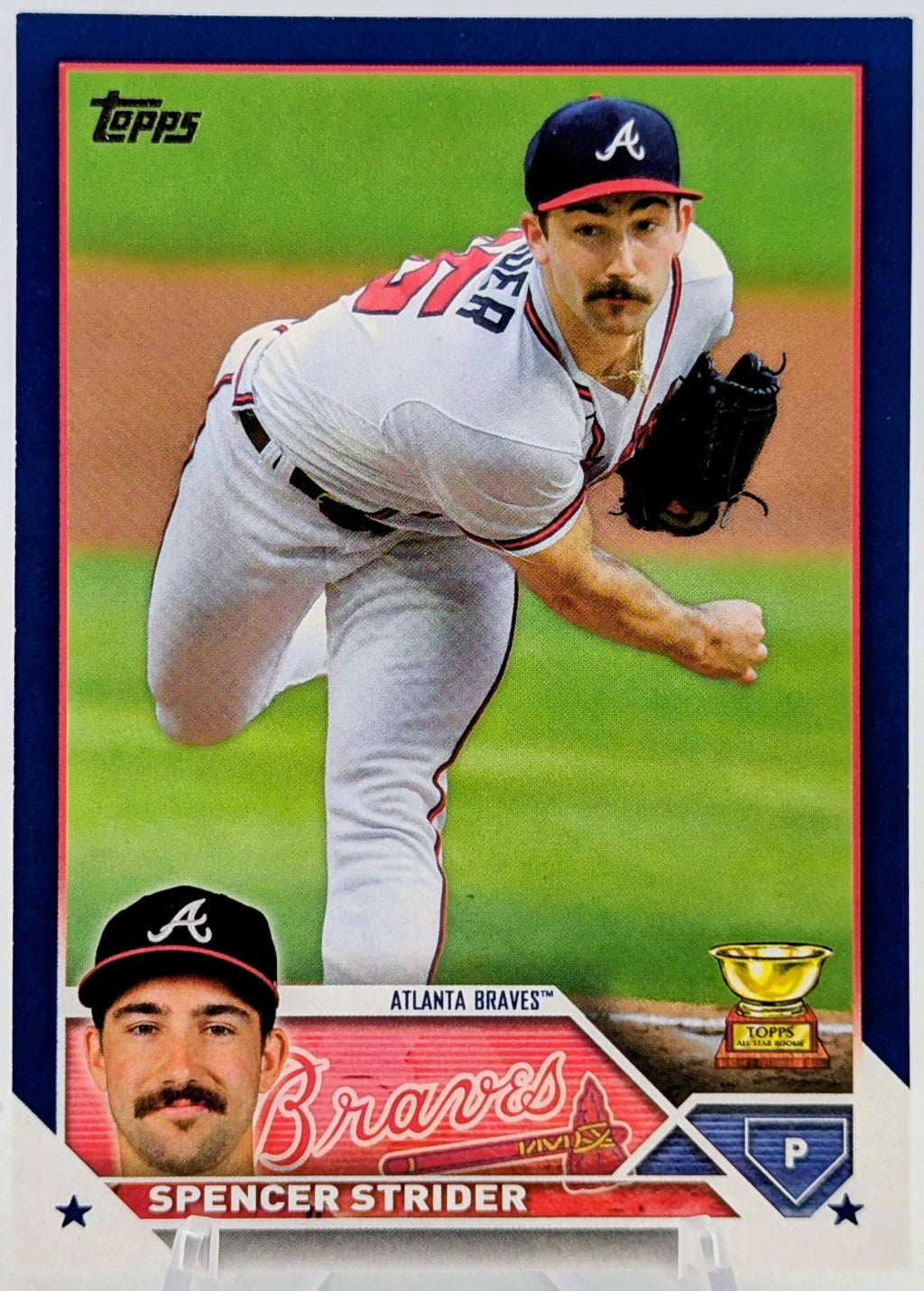 2023 Topps Series 2 Spencer Strider Rookie Cup Royal Blue Parallel Braves #602