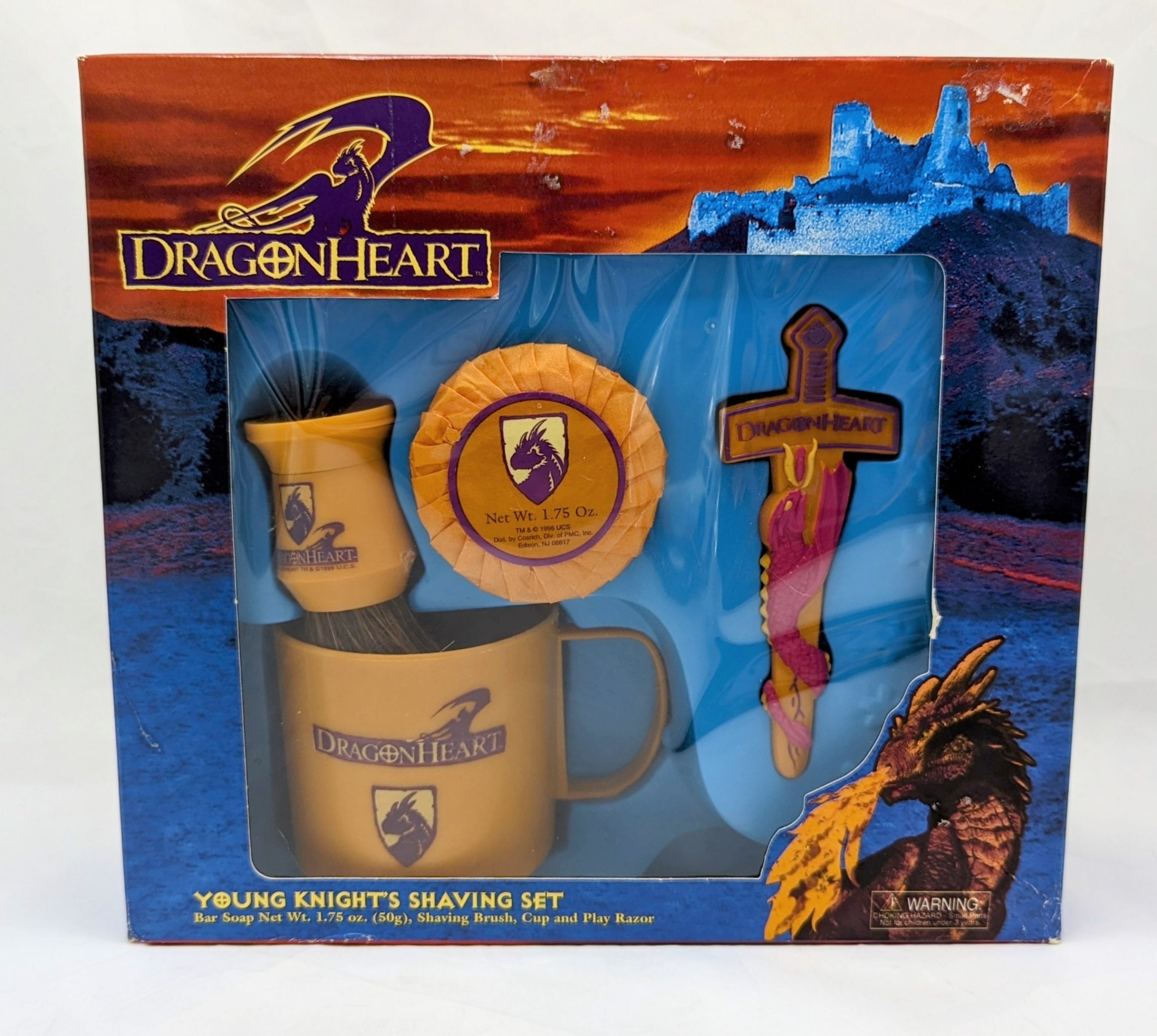 1996 Universal City Studios Dragonheart Movie Young Knight's Shaving Set