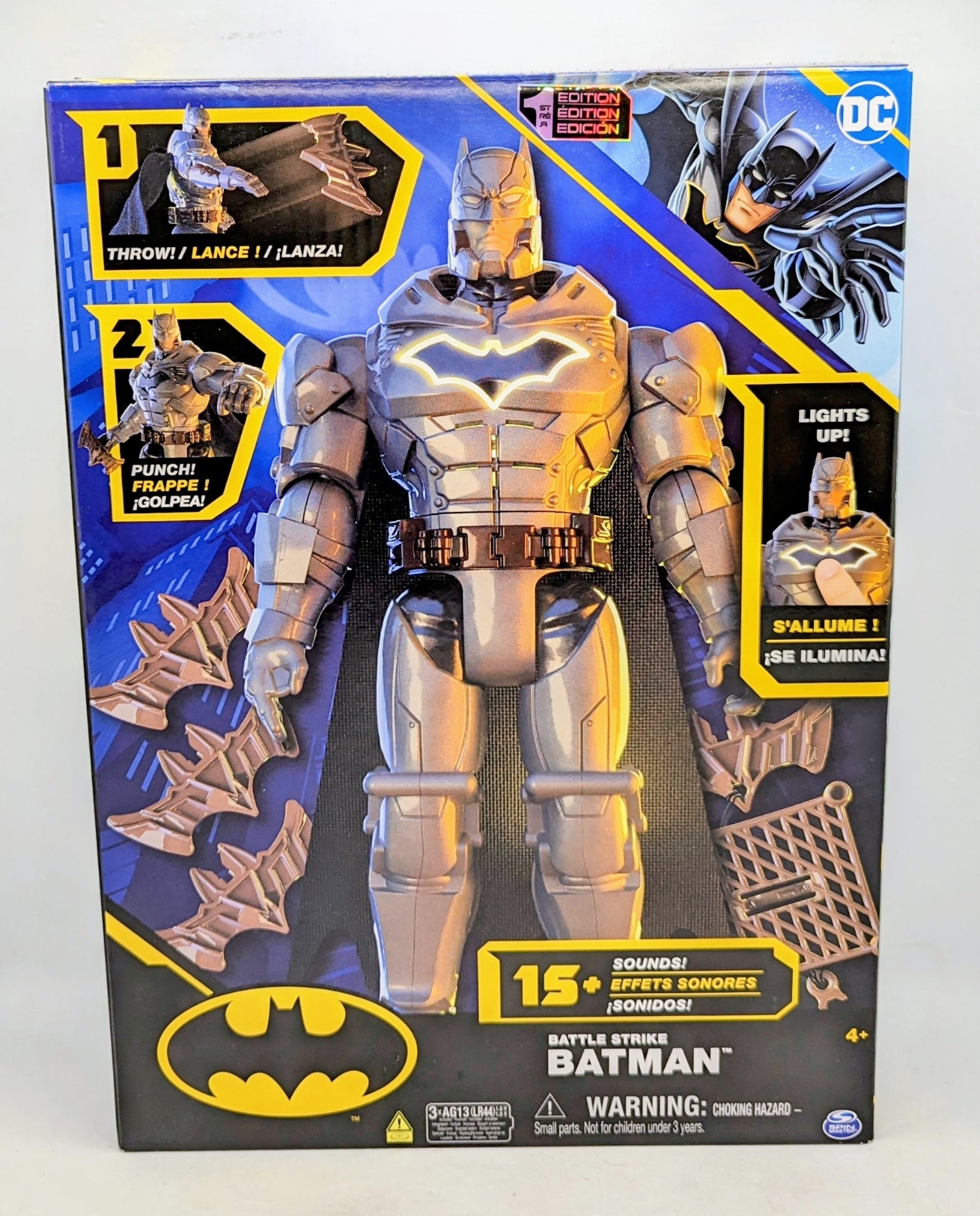 Spin Master DC Comics Battle Strike Batman 12" Figure 5 Accessories 15+ Sounds