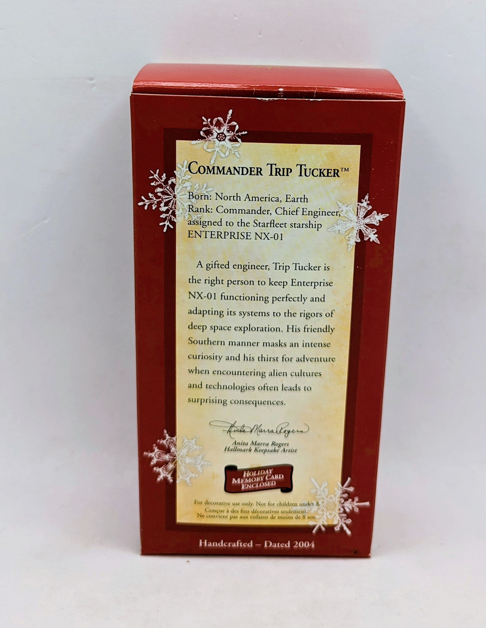 2004 Hallmark Keepsake Star Trek Commander Trip Tucker Ornament image 3