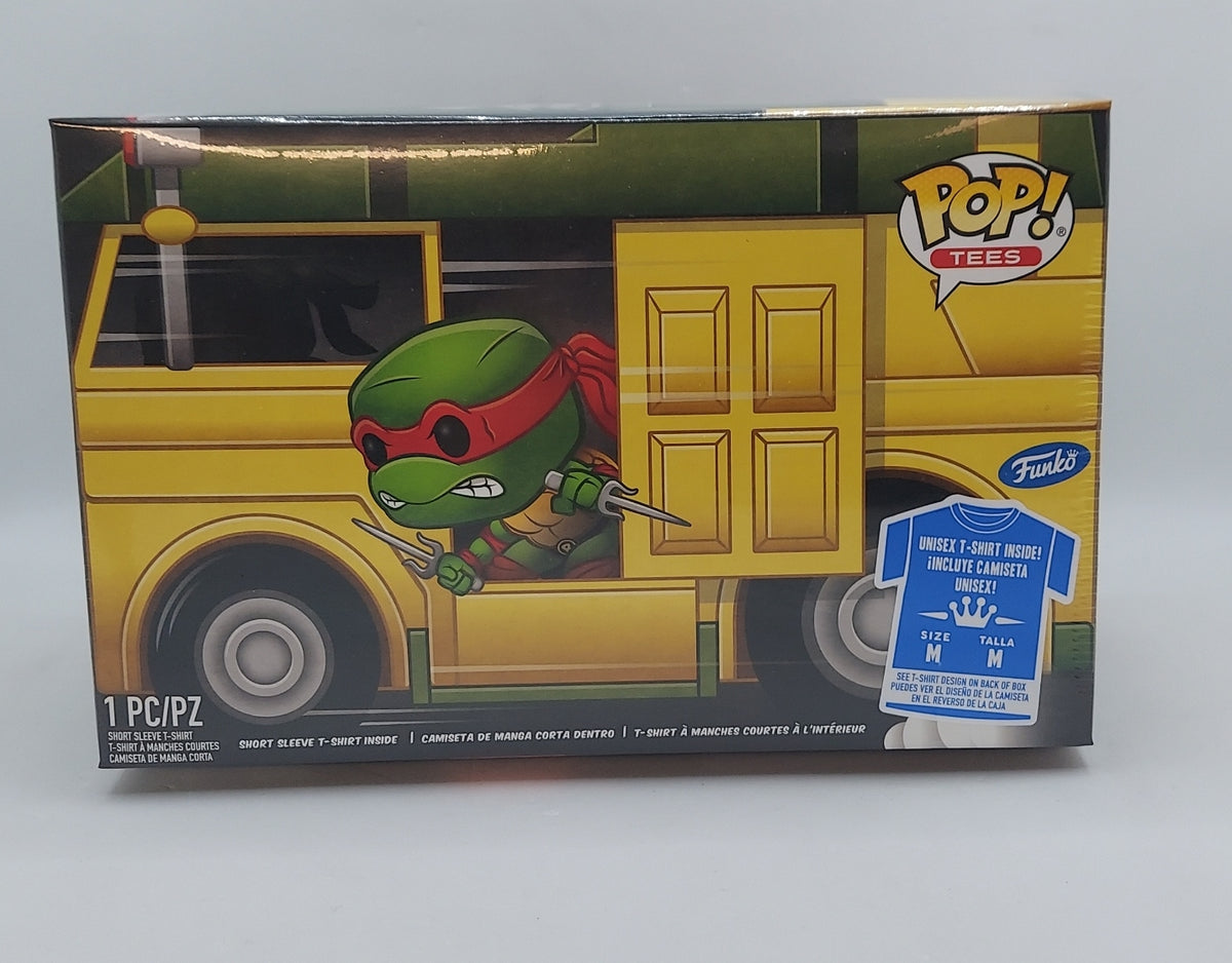 Funko Pop Tees TMNT Turtle Power T-Shirt, With Collectible Turtle Van Box image 4