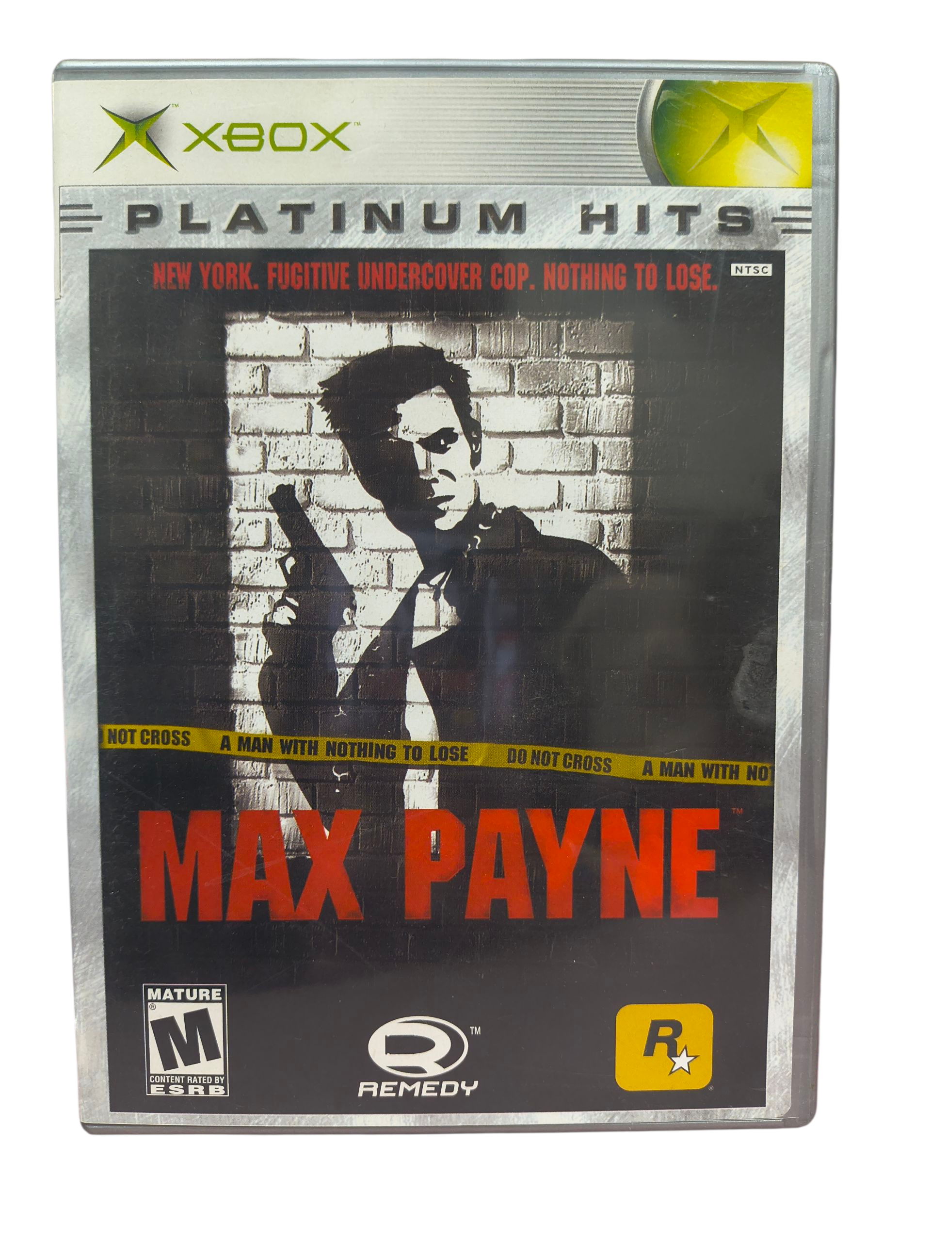 2001 Rockstar Microsoft Xbox Max Payne Platinum Hits CIB Complete