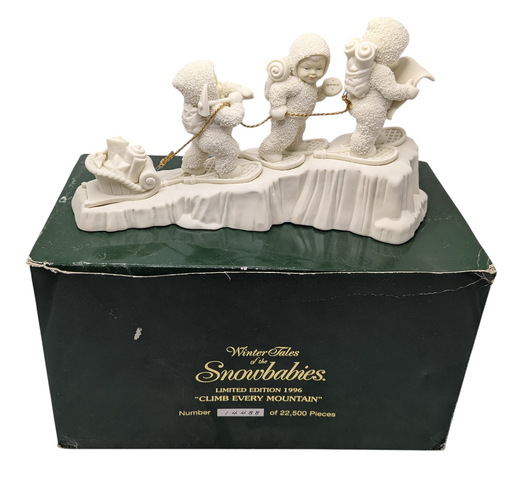 1996 Department 56 Snowbunnies Limited Edition Climb Every Mountain Figurine