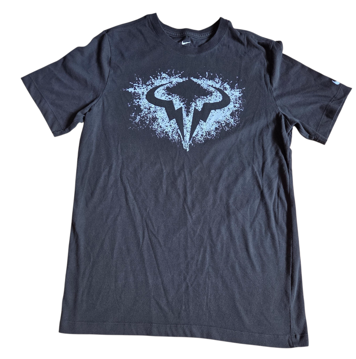 Nike Court Dri-Fit Rafa Rafael Nadal Raging Bull Tennis Blue T-Shirt Medium